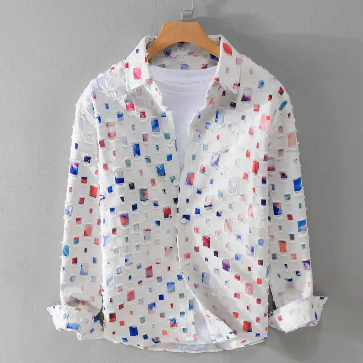 Tommy | Trendy Frayed Denim Shirt