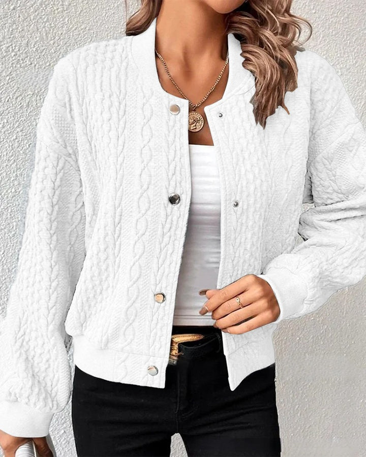 Gayle / Jacquard Stand-Collar Casual Jacket