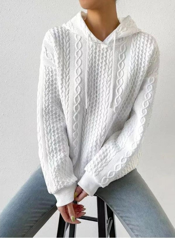 Blythe / Hooded Jacquard Sweater