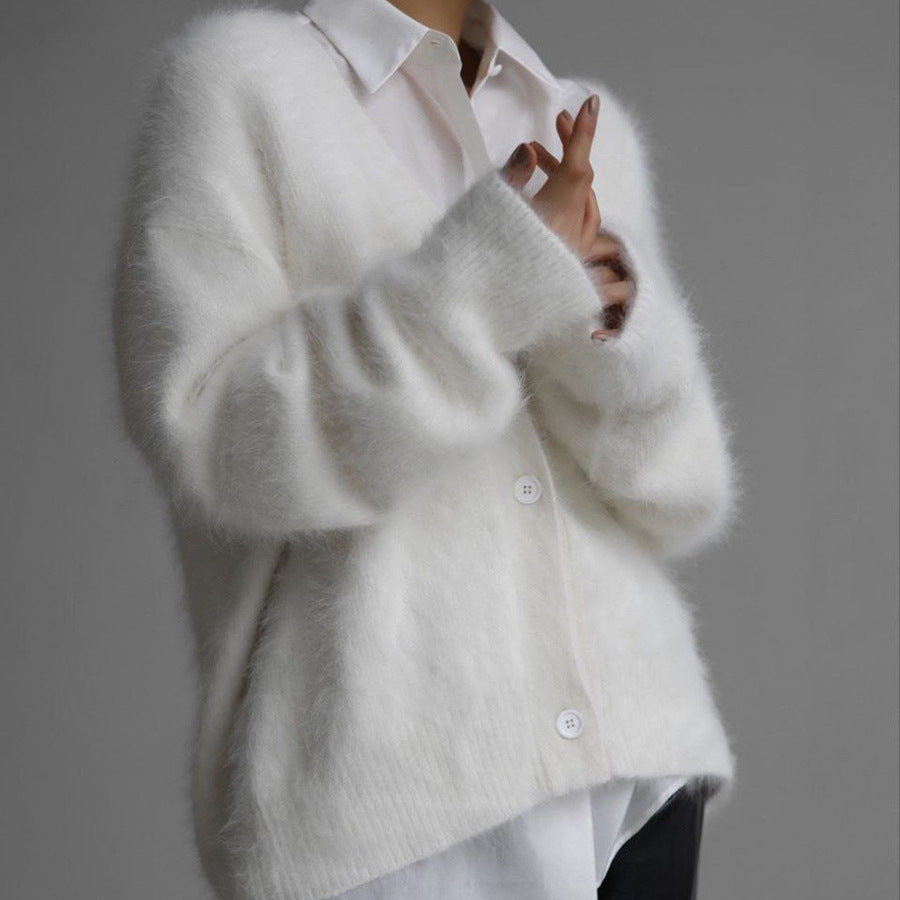 Olivia | Sleek Cashmere Cardigan