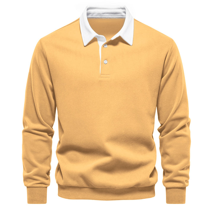 Austin | Long-Sleeved Polo Collar Sweatshirt